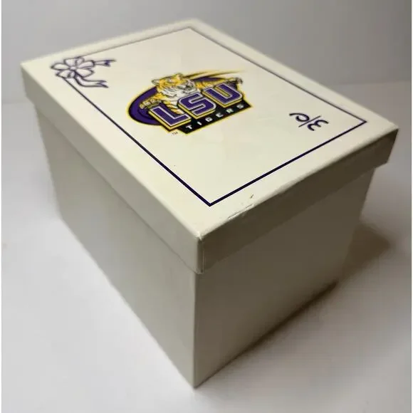 Danbury Mint 2004 LSU Christmas Bell Ornament With Original Box Vintage - Picture 13 of 13